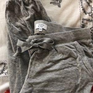 Crown and Ivy Gray Cotton Pants